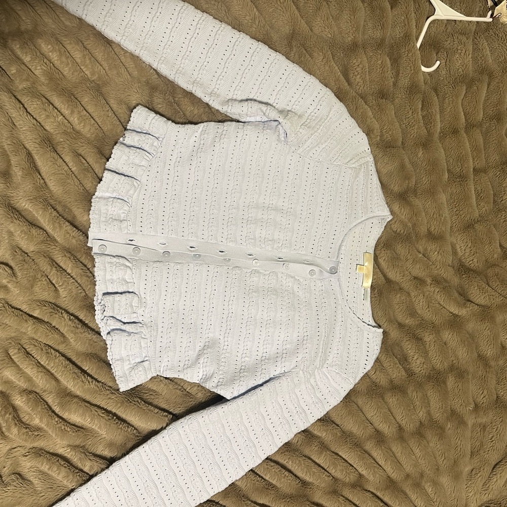 Loveshackfancy Rogan Ruffle-Hem Cardigan - Picture 2 of 4